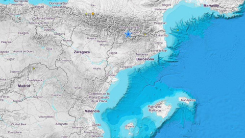 03/04/2019 - Terremoto de 4,3 en Lleida. / Instituto Geográfico Nacional (IGN) 03/04/2019 - Terremoto de 4,3 en Lleida. / Instituto Geográfico Nacional (IGN)