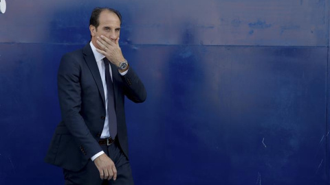 Voro, durante el partido del Valencia el pasado fin de semana. EFE/JuanJo Martín Voro, durante el partido del Valencia el pasado fin de semana. EFE/JuanJo Martín