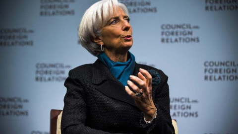 La directora gerente del Fondo Monetario Internacional (FMI), Christine Lagarde durante el Consejo de las Relaciones Exteriores celebrado en Washington / EFE La directora gerente del Fondo Monetario Internacional (FMI), Christine Lagarde durante el Consejo de las Relaciones Exteriores celebrado en Washington / EFE