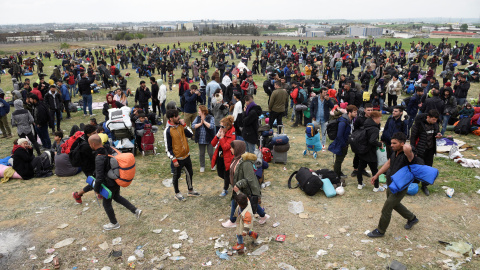 Campamento de Diavata. REUTERS/Alexandros Avramidis