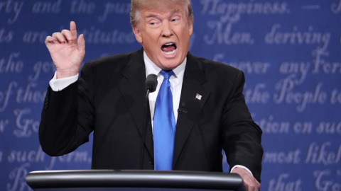 El candidato republicano Donald Trump, en un debate en televisión. EFE El candidato republicano Donald Trump, en un debate en televisión. EFE