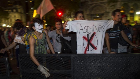 Protesta en Buenos Aires contra la muerte del fiscal Alberto Nisman. - EFE Protesta en Buenos Aires contra la muerte del fiscal Alberto Nisman. - EFE