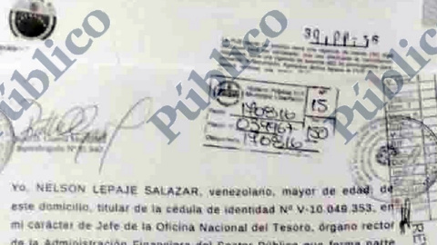 Documento que acredita que Pablo Iglesias no cobró de Venezuela. Documento que acredita que Pablo Iglesias no cobró de Venezuela.