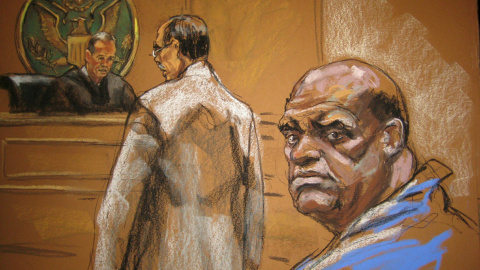 Retrato del diplomático John Ashe, durante su comparecencia ante el juez tras su arresto por supuesto soborno. REUTERS/Jane Rosenberg Retrato del diplomático John Ashe, durante su comparecencia ante el juez tras su arresto por supuesto soborno. REUTERS/Jane Rosenberg