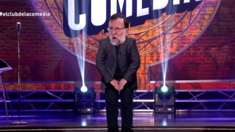 Montaje de Rajoy en el Club de la Comedia Montaje de Rajoy en el Club de la Comedia