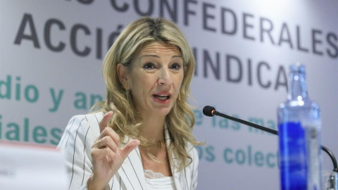 Yolanda Díaz, este viernes 13 de enero de 2023. EFE/ Fernando Alvarado Yolanda Díaz, este viernes 13 de enero de 2023. EFE/ Fernando Alvarado