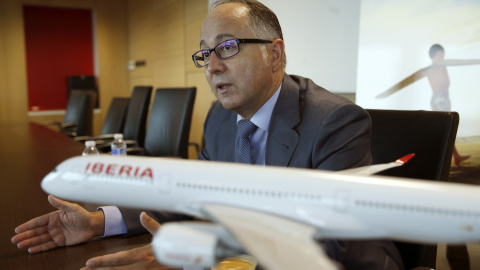 El presidente de Iberia, Luis Gallego. EFE El presidente de Iberia, Luis Gallego. EFE