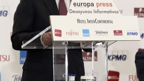 El lehendakari vasco, Iñigo Urkullu, en su intervención en el desayuno informativo de Europa Press. EFE El lehendakari vasco, Iñigo Urkullu, en su intervención en el desayuno informativo de Europa Press. EFE