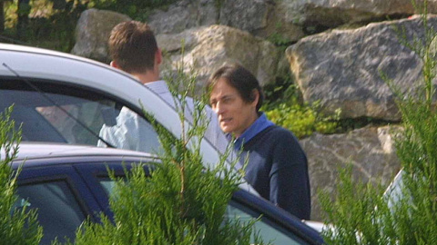 La jueza antiterrorista francesa Laurence Le Vert, durante el registro ede una vivienda  entre San Juan de Luz y y Hendayae, en 2004. AFP / Daniel Velez