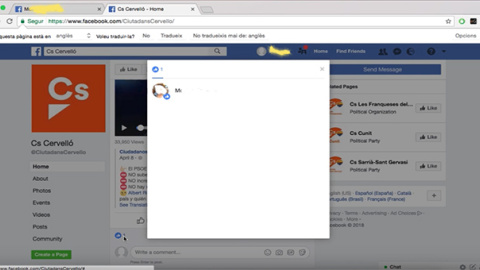 Like al comentario contra el PSOE en la página de Ciudadanos. Like al comentario contra el PSOE en la página de Ciudadanos.