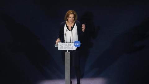 La secretaria general del PP, María Dolores de Cospedal, en la convención nacional del partido. EFE La secretaria general del PP, María Dolores de Cospedal, en la convención nacional del partido. EFE