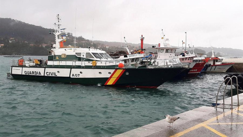 24/11/2019.- Vista general del puerto del Aldán, en el municipio pontevedrés de Cangas de Morrazo, en cuyo litoral la Guardia Civil ha interceptado un submarino cargado con unos 3.000 kilos de cocaína de gran pureza. El sumergible procedía 24/11/2019.- Vista general del puerto del Aldán, en el municipio pontevedrés de Cangas de Morrazo, en cuyo litoral la Guardia Civil ha interceptado un submarino cargado con unos 3.000 kilos de cocaína de gran pureza. El sumergible procedía