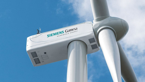 Un aerogenerador de Siemens Gamesa. E.P. Un aerogenerador de Siemens Gamesa. E.P.