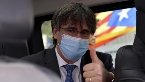 El expresidente de Catalunya Carles Puigdemont en Sassari.- EFE El expresidente de Catalunya Carles Puigdemont en Sassari.- EFE