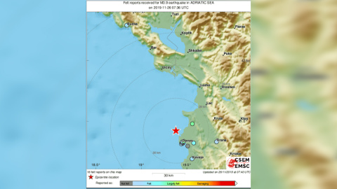 Seis muertos en el peor terremoto registrado en Albania Seis muertos en el peor terremoto registrado en Albania