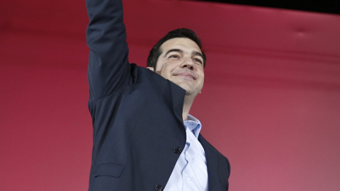 Alexis Tsipras, en uno de sus último mítines de campaña. - REUTERS Alexis Tsipras, en uno de sus último mítines de campaña. - REUTERS
