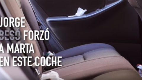 Cortando con la violencia sexual, fotograma de la campaña lanzada por la Federación de Mujeres Progresistas. Cortando con la violencia sexual, fotograma de la campaña lanzada por la Federación de Mujeres Progresistas.