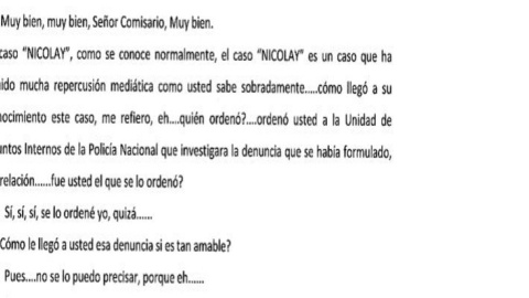 Declaración ex comisario Eugenio Pino en noviembre de 2015.