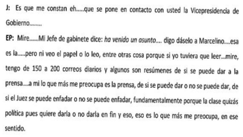 Declaración ex comisario Eugenio Pino en noviembre de 2015.