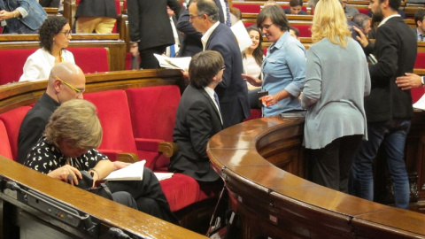 La mayoría parlamentaria que representan Junts pel Sí y la CUP ha permitido la aprobación de la propuesta de resolución para el referéndum. / EUROPA PRESS La mayoría parlamentaria que representan Junts pel Sí y la CUP ha permitido la aprobación de la propuesta de resolución para el referéndum. / EUROPA PRESS