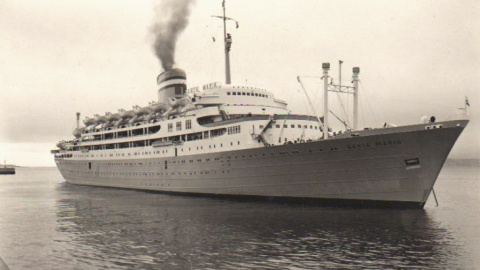 El paquebote Santa María tenía capacidad para 1.500 personas, entre pasajeros y tripulación.