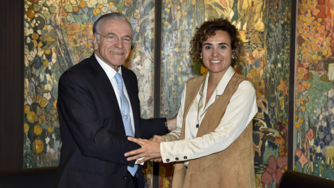 Isidro Fainé con la Ministra de Sanidad Dolors Montserrat Isidro Fainé con la Ministra de Sanidad Dolors Montserrat