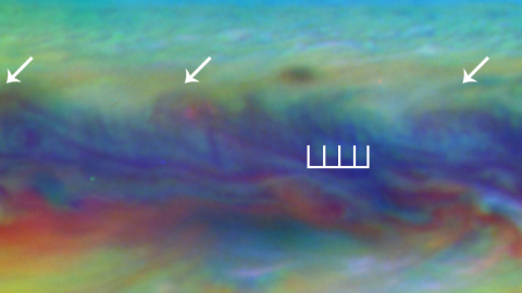 Nuevas imágenes de Júpiter revelan que su gran mancha está encogiendo. /NASA-ESA Nuevas imágenes de Júpiter revelan que su gran mancha está encogiendo. /NASA-ESA
