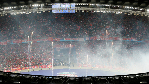 Vista general del estadio olímpico de Kiev, donde se celebró la final de ChanpionN entre el real Madrid y el Liverpool.- REUTERS