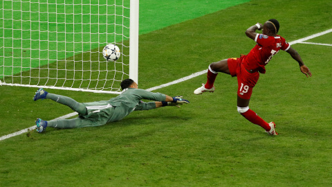 Sadio Mane marca el único gol del Liverpool.- REUTERS