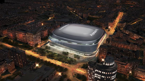 Aspecto que tendrá el estadio Santiago Bernabéu tras su remodelación. EFE Aspecto que tendrá el estadio Santiago Bernabéu tras su remodelación. EFE