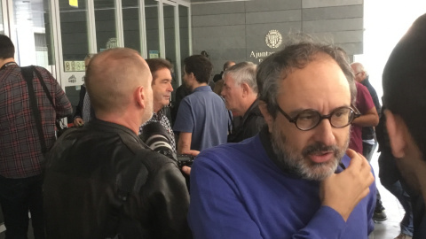 Antonio Baños en el Ayuntamiento de Badalona. Antonio Baños en el Ayuntamiento de Badalona.