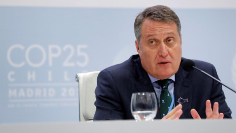 13/12/2019.- El coordinador de la Presidencia de la Cumbre del Clima de Madrid (COP25), el chileno Andrés Landerretche, durante la rueda de prensa que ha ofrecido este viernes, en la que ha explicado que continuarán las discusiones para lle 13/12/2019.- El coordinador de la Presidencia de la Cumbre del Clima de Madrid (COP25), el chileno Andrés Landerretche, durante la rueda de prensa que ha ofrecido este viernes, en la que ha explicado que continuarán las discusiones para lle