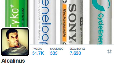 Captura de la cuenta en Twitter de @alcalinus Captura de la cuenta en Twitter de @alcalinus