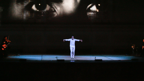 El coreógrafo David Morales durante la representación.- JUAN SIERRA El coreógrafo David Morales durante la representación.- JUAN SIERRA