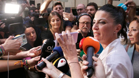 Macarena Olona, en Murcia este viernes. EFE/Juan Carlos Caval Macarena Olona, en Murcia este viernes. EFE/Juan Carlos Caval