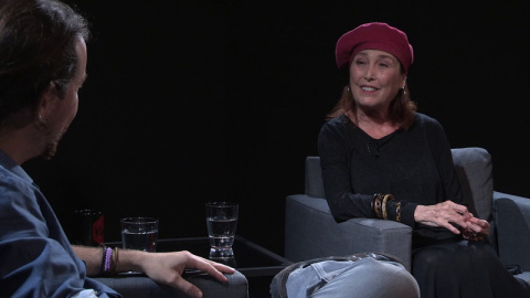 Verónica Forqué, entrevistada por Pablo Iglesias en 'Otra Vuelta de Tuerka', Verónica Forqué, entrevistada por Pablo Iglesias en 'Otra Vuelta de Tuerka',