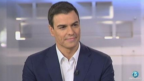 Pedro Sánchez, durante la entrevista. / INFORMATIVOS TELECINCO Pedro Sánchez, durante la entrevista. / INFORMATIVOS TELECINCO