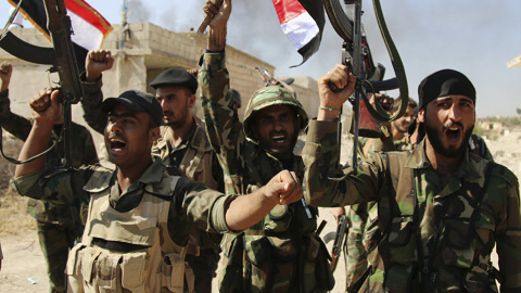 Miembros del Frente al Nusra. AP FOTOS (ALEXANDER KOST) Miembros del Frente al Nusra. AP FOTOS (ALEXANDER KOST)