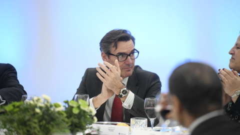 El secretario general del Tesoro, Carlos San Basilio en un almuerzo informativo con motivo del `Spain Investors Day´, en Madrid. E.P./Óscar Cañas El secretario general del Tesoro, Carlos San Basilio en un almuerzo informativo con motivo del `Spain Investors Day´, en Madrid. E.P./Óscar Cañas