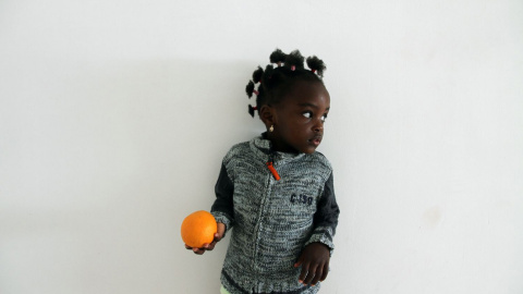 Niña de unos tres años, nacida en Marruecos./ L. G.