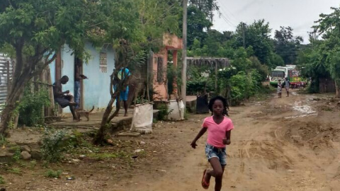 Una calle de San Basilio de Palenque. Una calle de San Basilio de Palenque.