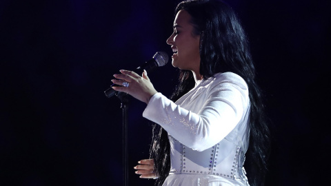 26.01.2020 - Demi Lovato actuando en los Premios Grammy. REUTERS / Mario Anzuoni