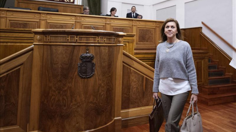 La presidenta de Castilla-La Mancha, María Dolores de Cospedal, en el Parlamento autonómico. Archivo EFE La presidenta de Castilla-La Mancha, María Dolores de Cospedal, en el Parlamento autonómico. Archivo EFE