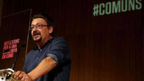 El miembro de la dirección ejecutiva de Barcelona en Comú y portavoz de En Comú Podem en el Congreso, Xavier Domènech. / EFE