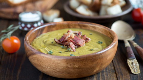 Receta de crema de guisantes con jamon receta crema de guisantes