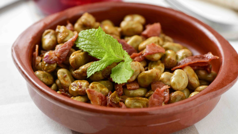 Receta habas con jamón Receta de habas