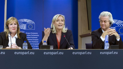 Los líderes de los principales partidos de la derecha euroescéptica de Francia, Países Bajos y Reino Unido han celebrado la victoria del republicano Donald Trump. REUTERS/YVES HERMAN Los líderes de los principales partidos de la derecha euroescéptica de Francia, Países Bajos y Reino Unido han celebrado la victoria del republicano Donald Trump. REUTERS/YVES HERMAN