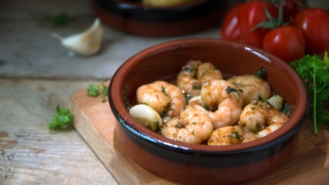Gambas al ajillo. Gambas al ajillo.