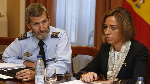 José Julio Rodríguez junto a Carme Chacón en la época en la que coincidieron en Defensa. /EFE José Julio Rodríguez junto a Carme Chacón en la época en la que coincidieron en Defensa. /EFE