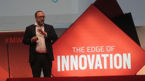 Jimmy Wales defiende las lenguas minoritarias en el Mobile World Congress. /EUROPA PRESS Jimmy Wales defiende las lenguas minoritarias en el Mobile World Congress. /EUROPA PRESS